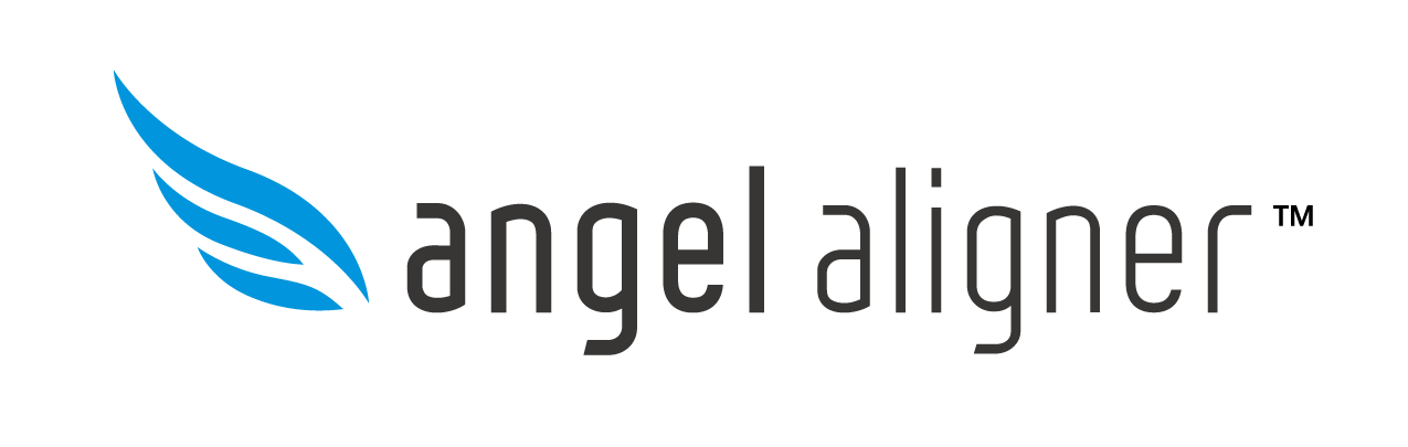 logotipo angel aligner alineadores invisibles en clínica ortodoncia raíl díez